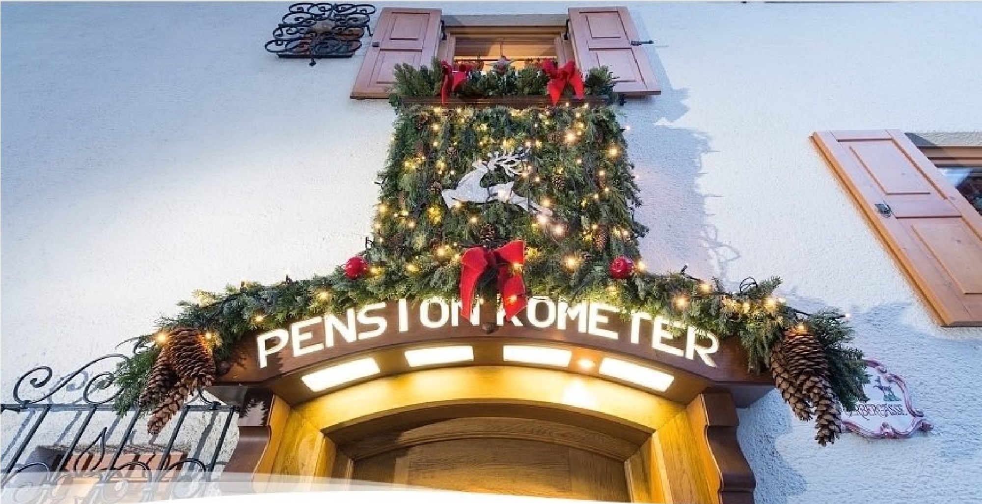 Frühstückspension: Eingang Pension Kometer - Pension Kometer***