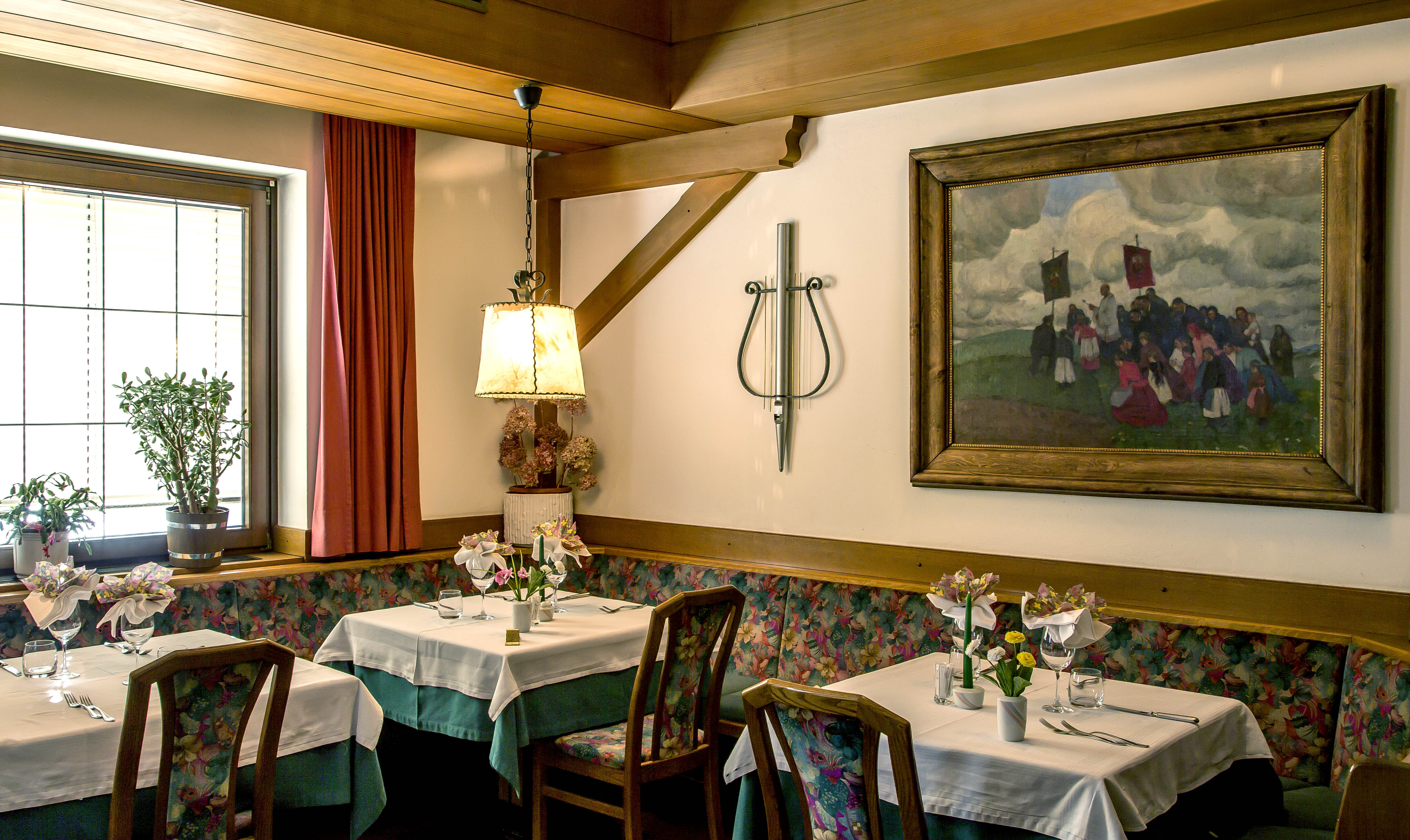 Frühstückspension: Restaurant - Gasthof Albergo Obermair