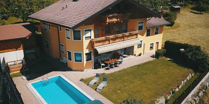 Pensionen - Parkplatz: kostenlos bei der Pension - Leogang - Unser Haus mit Pool - Haus Katherl