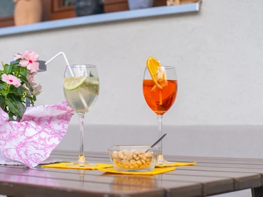 Frühstückspension: Terrasse - Pension Baumgarten