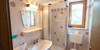 Pensionen - Naturns -  kleines aber feines Badezimmer - Pension Baumgarten