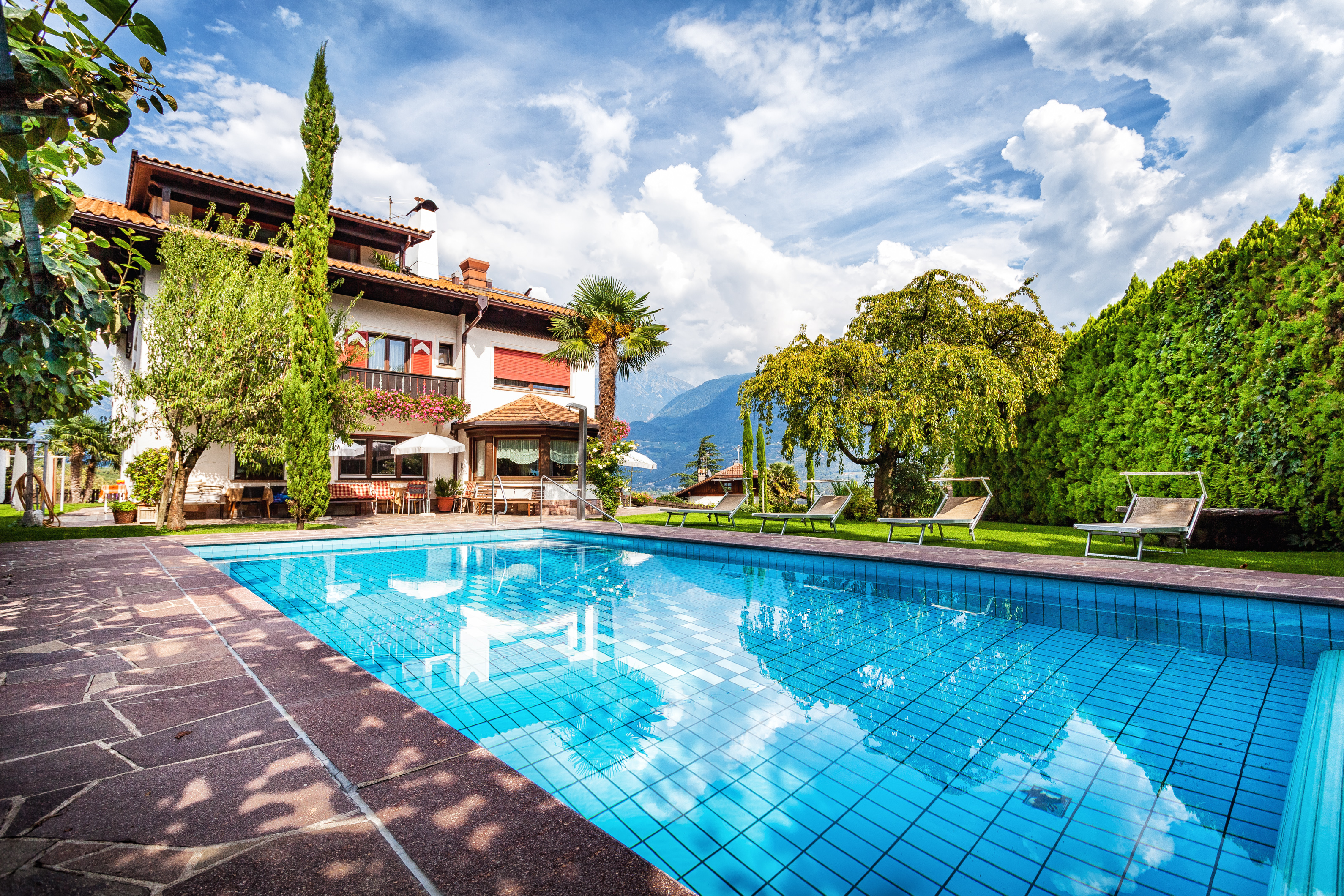 Pensionen - Parkplatz: kostenlos bei der Pension - Kaltern - Pension Mitterhofer