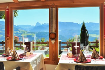 Frühstückspension: Blick vom Wintergarten  - Hotel Pension Erlacher