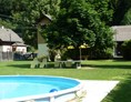 Frühstückspension: Garten mit Schwimmbad - Pension Appartements Kempenbruck