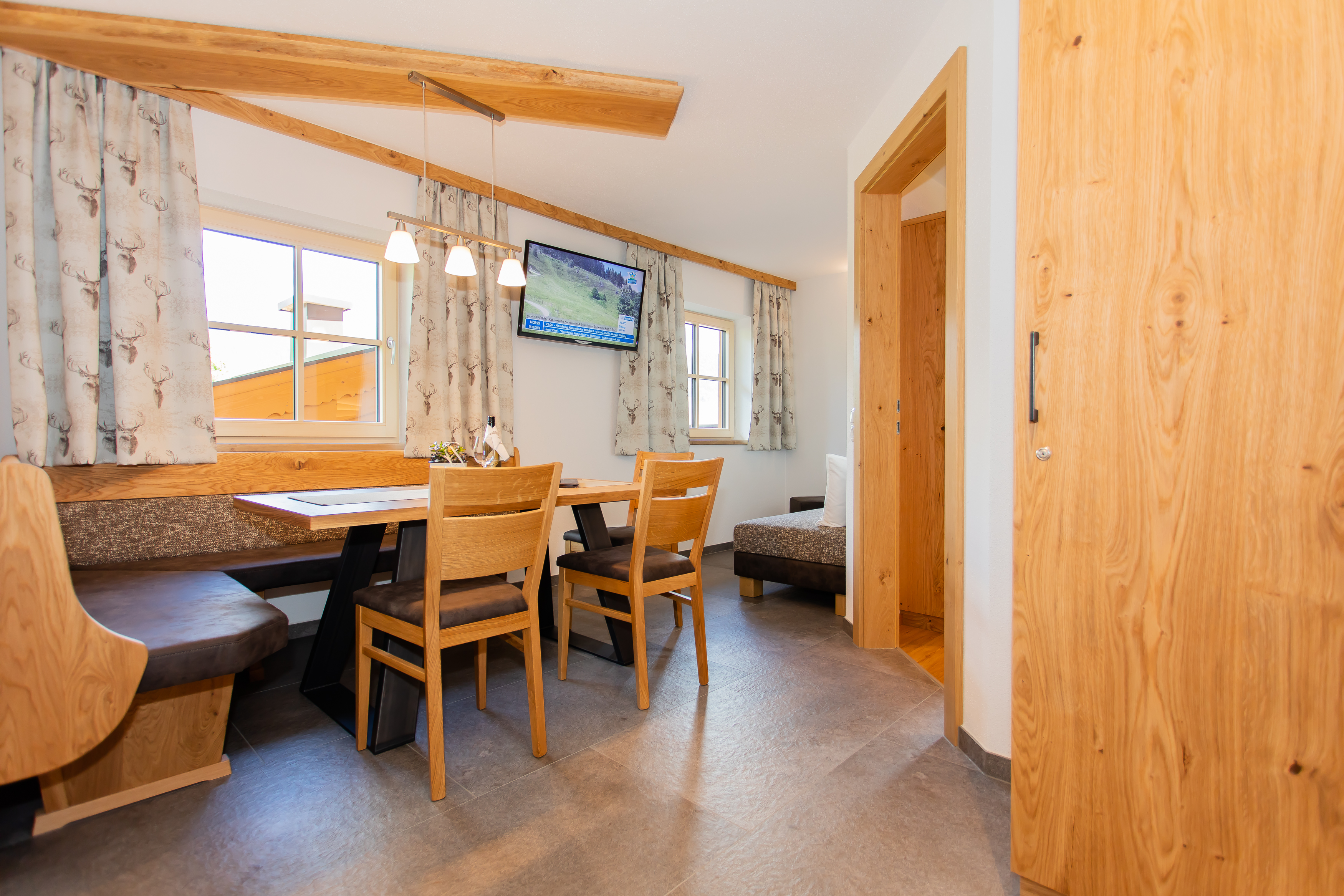 Frühstückspension: Wohnzimmer  Appartement Hochkönig - Schönberghof