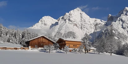 Pensionen - Parkplatz: kostenlos bei der Pension - Leogang - Unser Hof im Winter - Schönberghof