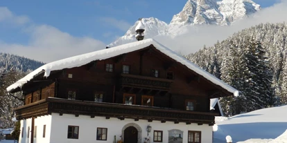 Pensionen - Parkplatz: kostenlos bei der Pension - Leogang - Liebmannhof im Winter - Urlaubsparadies Liebmannhof