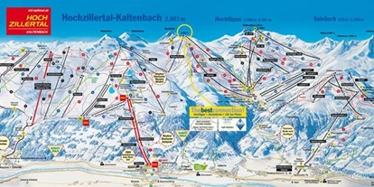 Pensionen - Parkplatz: kostenlos bei der Pension - Alpbach - Sportpension Christina  -Pistenplan - Sportpension Christina