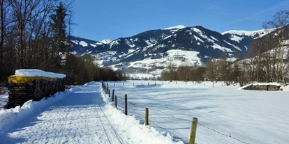 Pensionen - Parkplatz: kostenlos bei der Pension - Leogang - Winterspaziergang in Uttendorf - Pension zu Hause