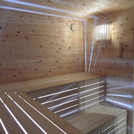 Frühstückspension: "Almrausch" verfügt über eine eigene private Sauna in der Wohnung - Schwarzmann's Ferienwohnungen