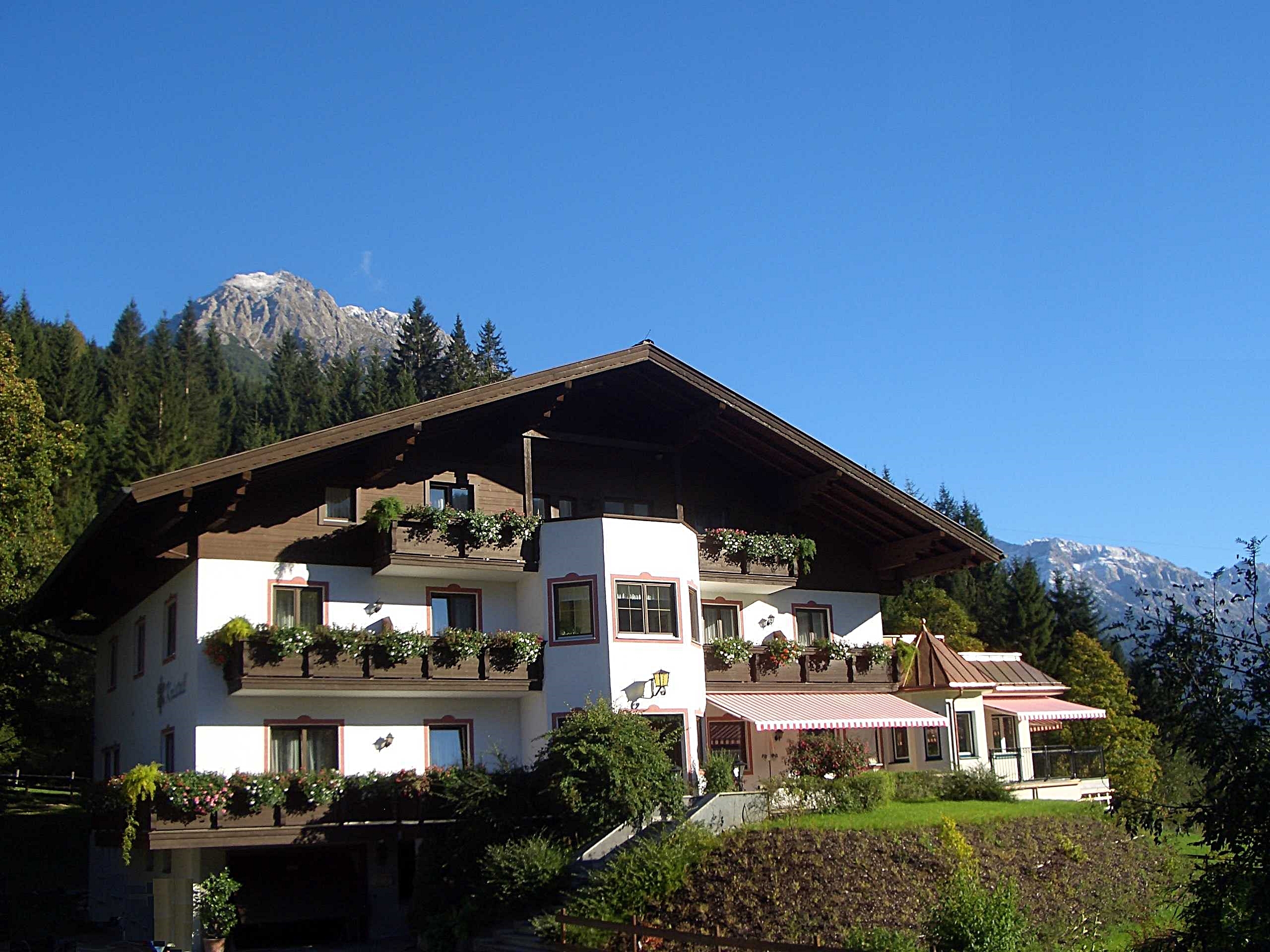 Pensionen - Flachau - Gästehaus Kristall im Sommer - Gästehaus Kristall