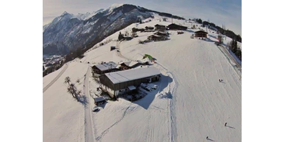Pensionen - WLAN - Hohe Tauern - Luftaufnahme Skipiste  - Oberaigenhof Ferienwohnungen Kaprun