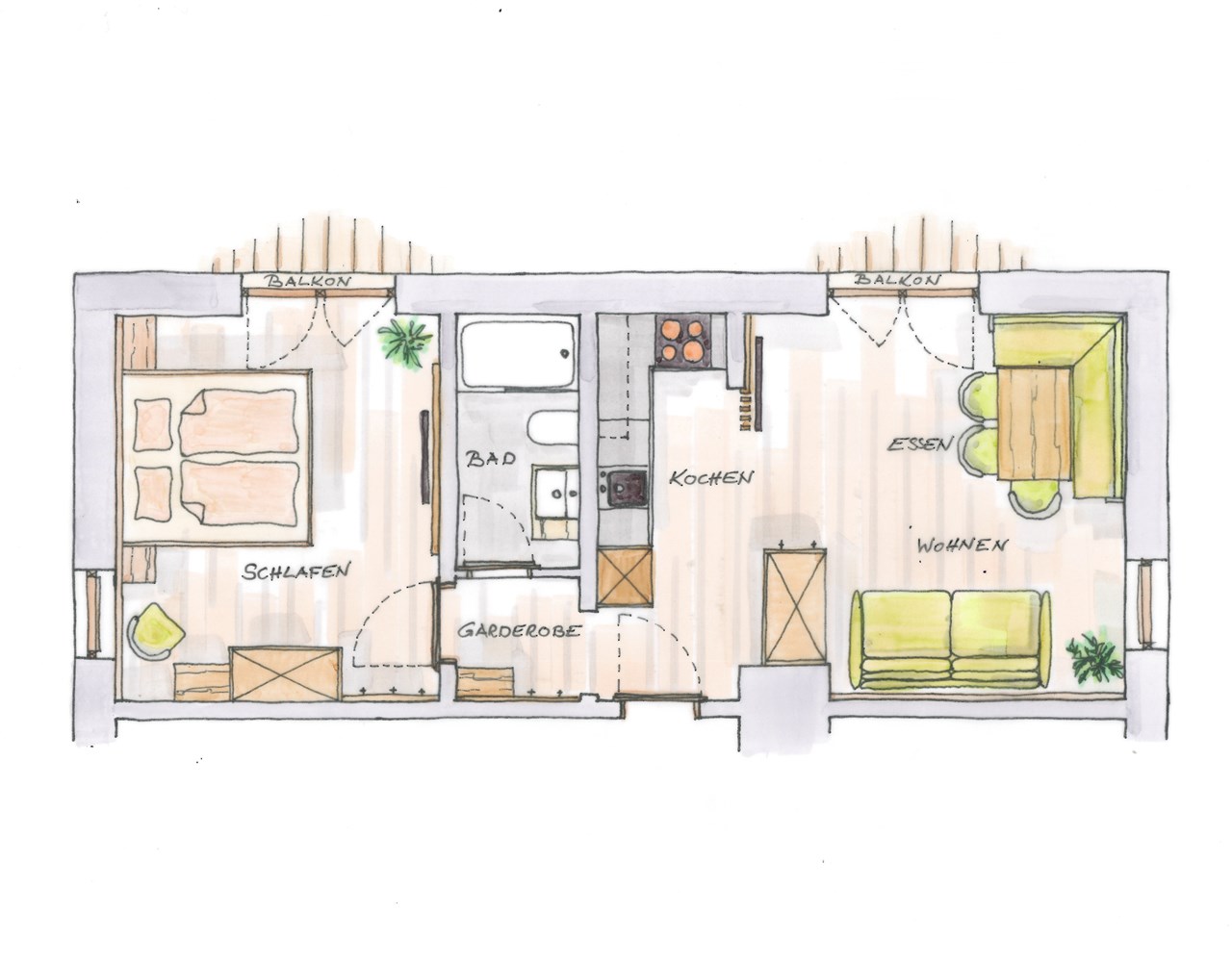 Zimmer & Appartements Pension Hinterholzer Zimmerkategorien Appartement Sonneck