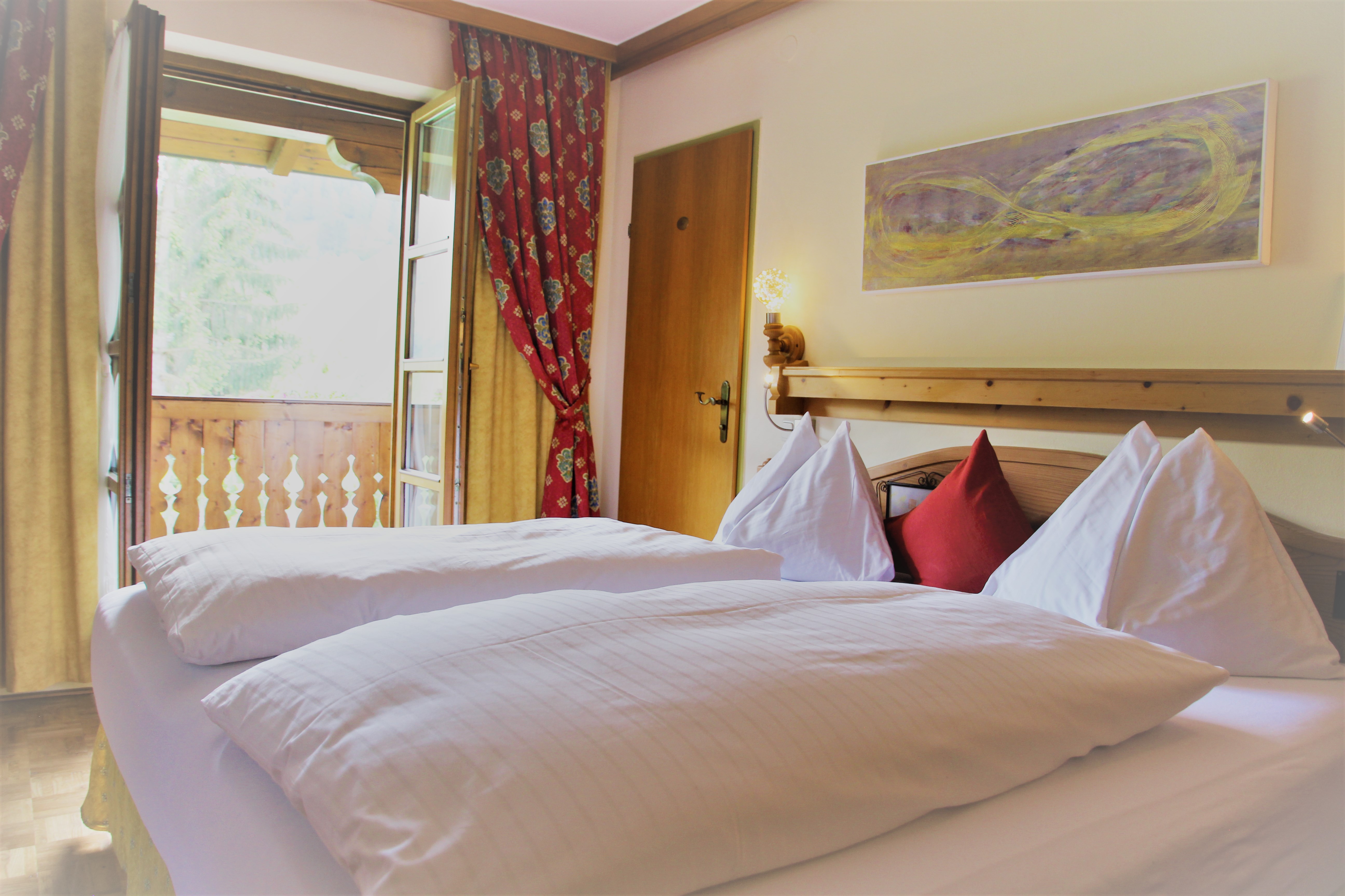 Frühstückspension: Studio-Zimmer, Schlafzimmer - die Unterbergerin in Gastein / Salzburg - Apartment, Ferienwohnung und Zimmer mit Frühstück & GRATIS Thermeneintritt