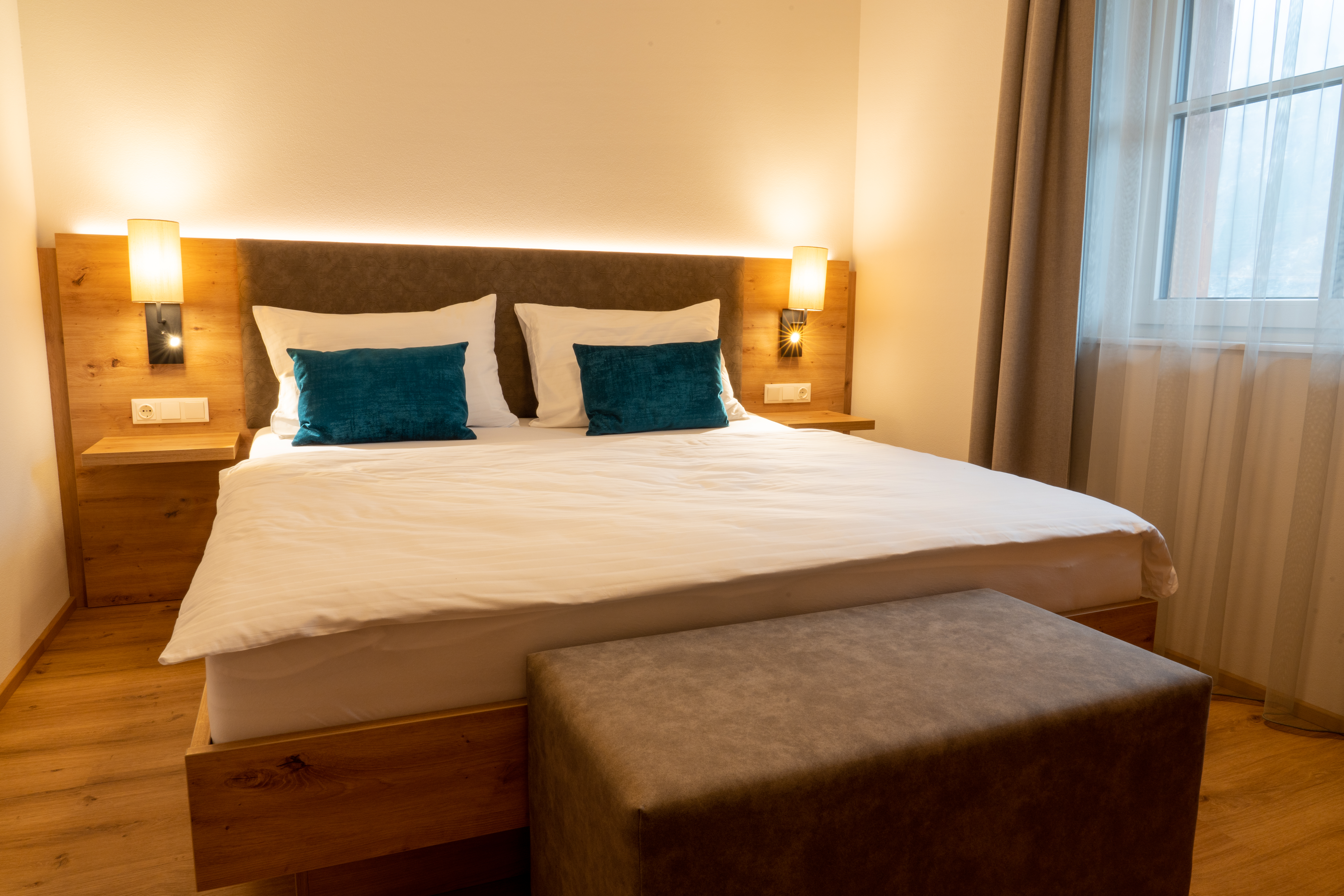 Frühstückspension: Ferienwohnung Schlafzimmer - die Unterbergerin in Gastein / Salzburg - Apartment, Ferienwohnung und Zimmer mit Frühstück & GRATIS Thermeneintritt