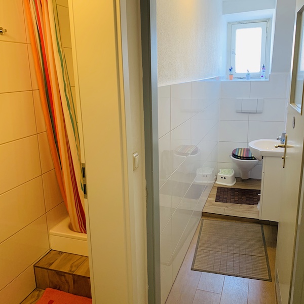 Frühstückspension: Gemeinschaftsbad ECO Zimmer mit Etagenbad - Aparthotel & Pension Belo Sono