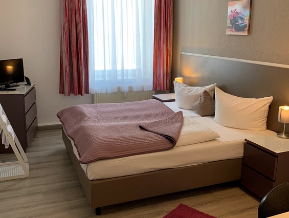 Frühstückspension: Einzimmerapartment - Schlafzimmer - Aparthotel & Pension Belo Sono