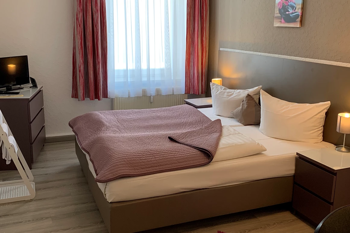 Frühstückspension: Einzimmerapartment - Schlafzimmer - Aparthotel & Pension Belo Sono