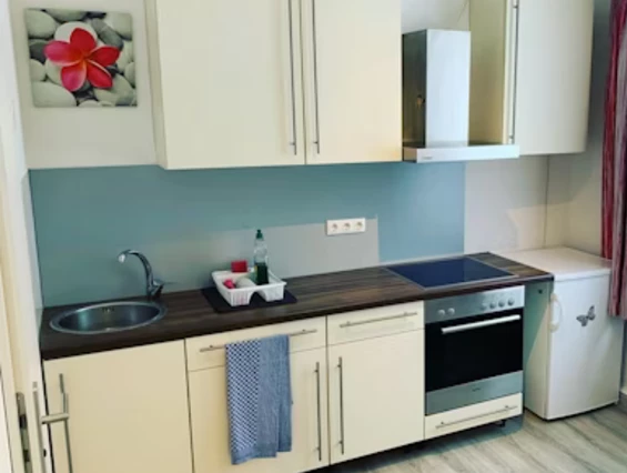 Frühstückspension: Einzimmerapartment -Küche - Aparthotel & Pension Belo Sono