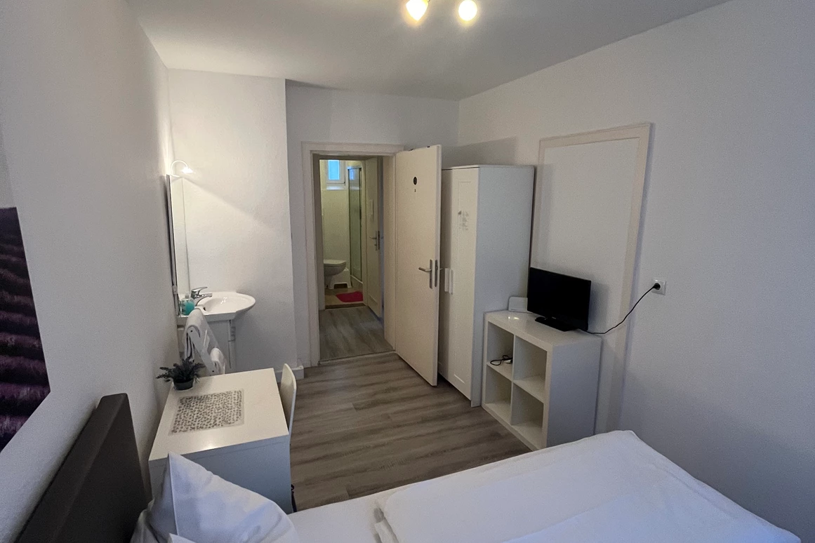 Frühstückspension: Zweizimmerapartment - Schlafzimmer für 1 Person - Aparthotel & Pension Belo Sono