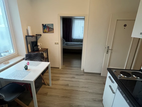 Frühstückspension: Zweizimmerapartment - Küche - Aparthotel & Pension Belo Sono