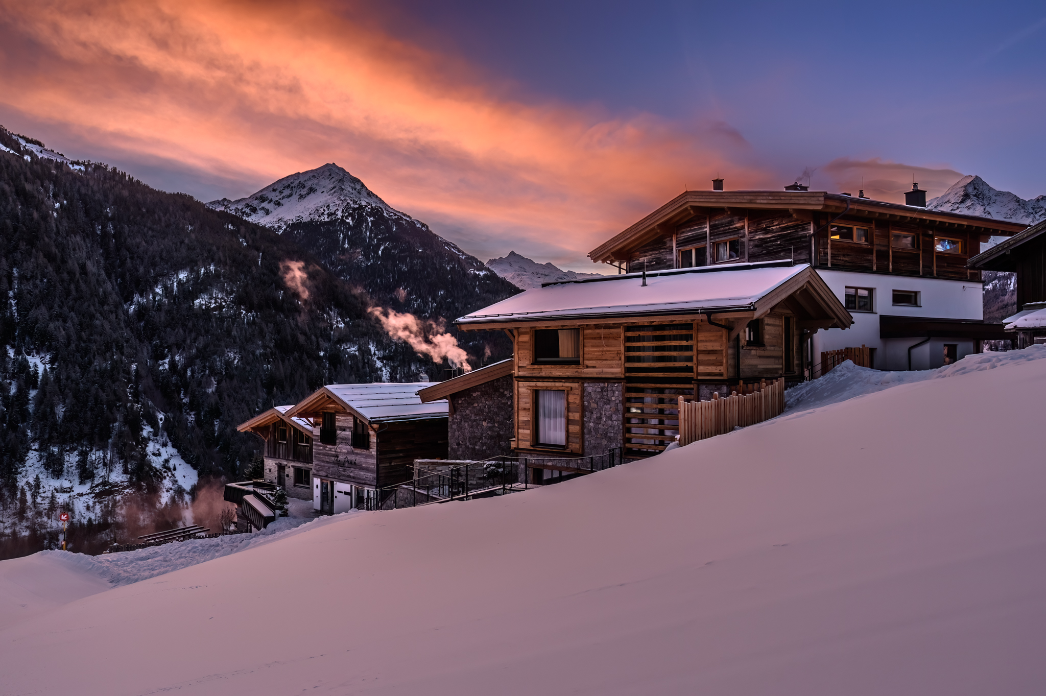 Frühstückspension: Außenansicht - The Peak Sölden