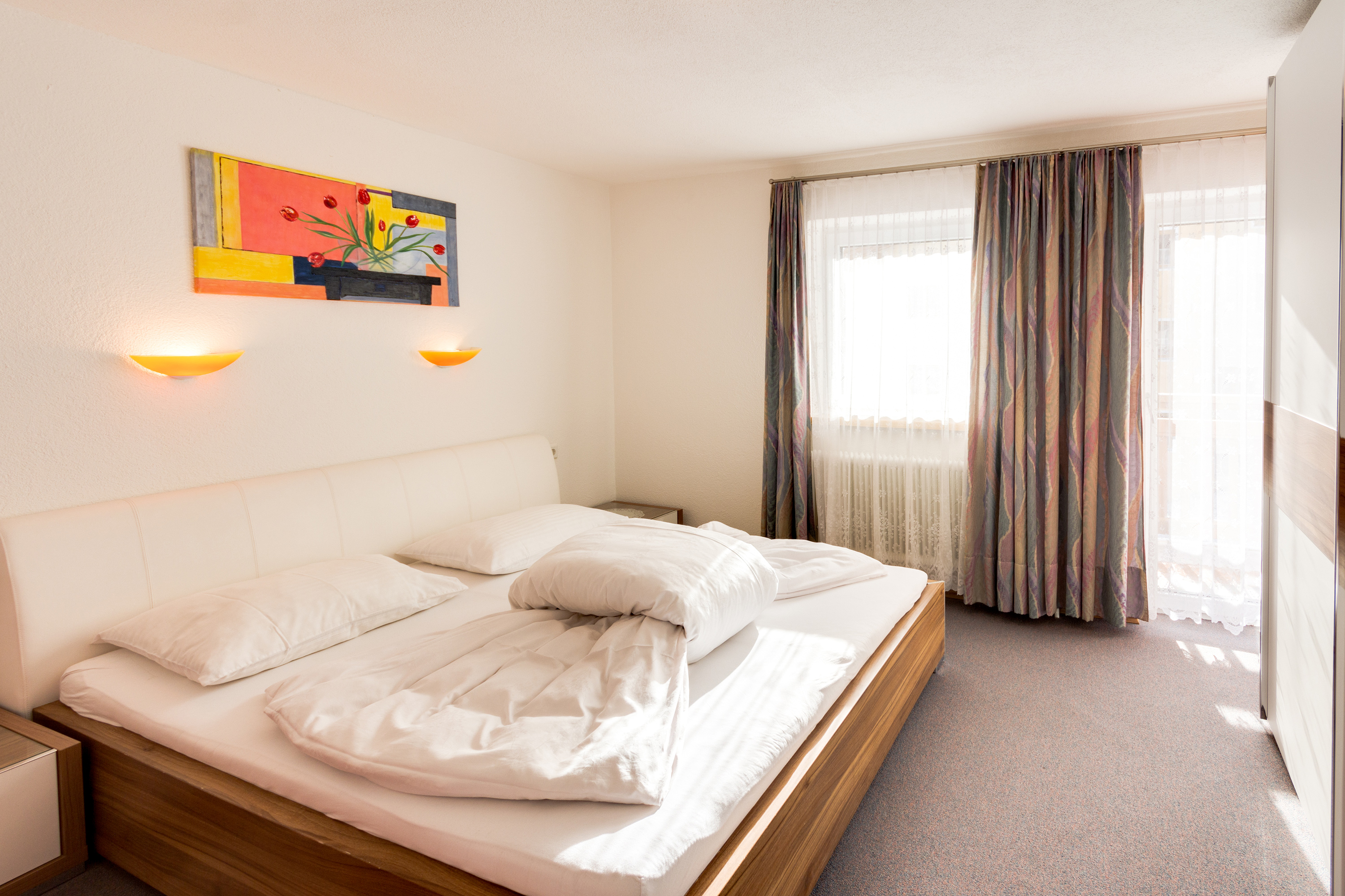 Frühstückspension: Apart Enzian Schlafzimmer - Pension Edmund