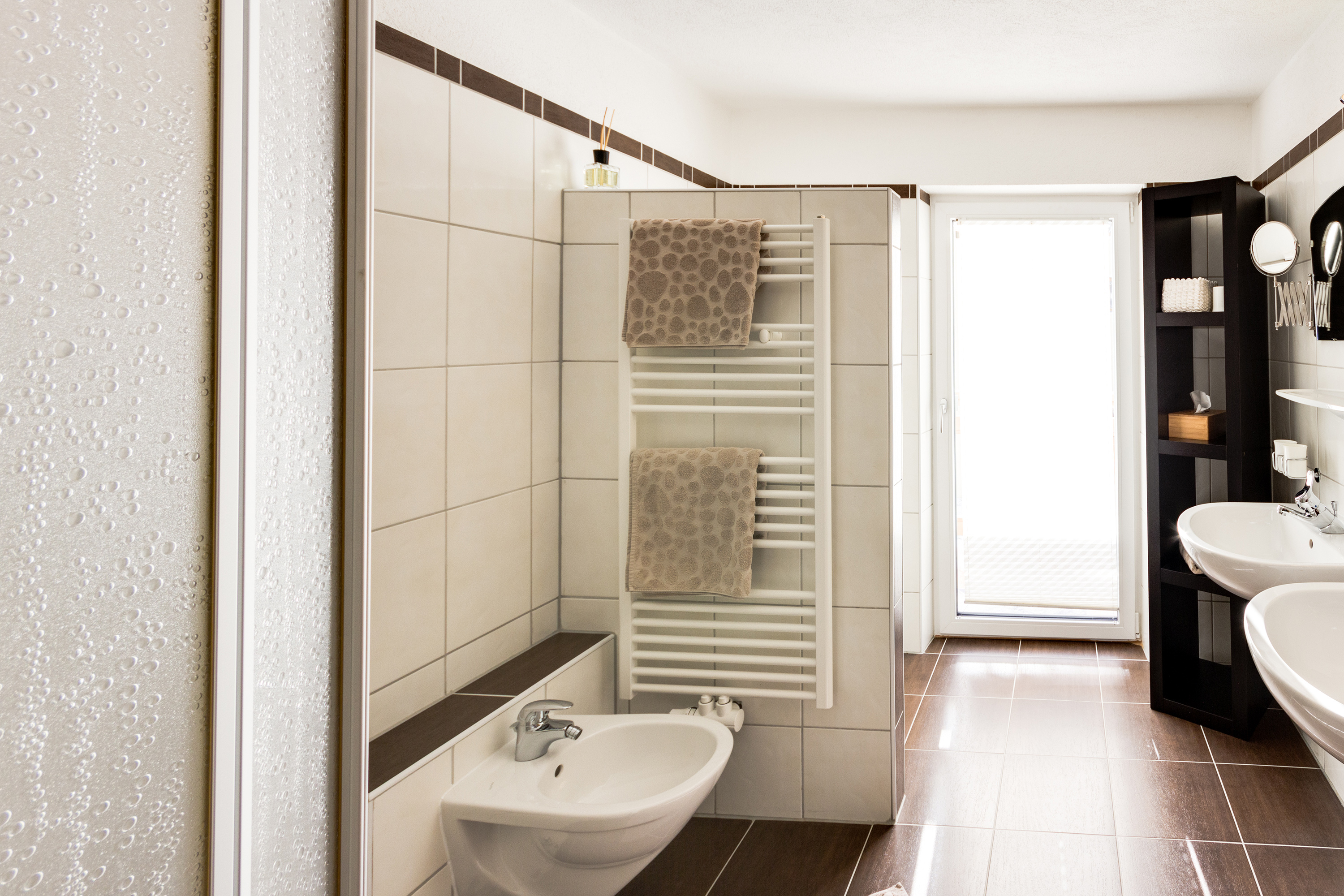 Frühstückspension: Apart Enzian Badezimmer - Pension Edmund