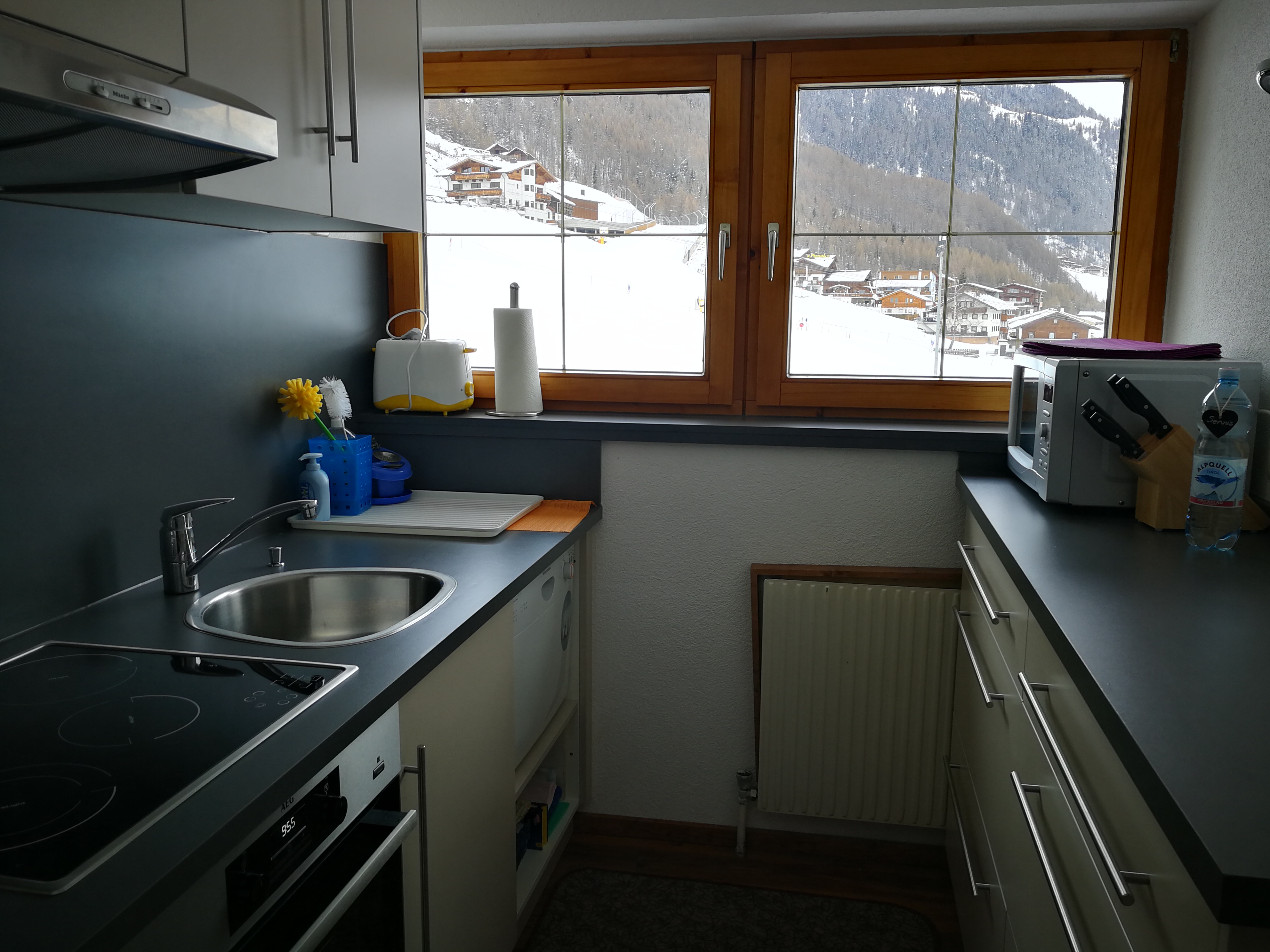 Frühstückspension: Apart Edelweiß Küche - Pension Edmund