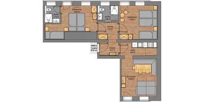 Pensionen - Parkplatz: kostenlos bei der Pension - Alpbach - Wohnbeispiel Apartment Tuxertal im Gästehaus Rosenhof in Mayrhofen/Zillertal - Hotel Garni Birkenhof & Apartments Rosenhof