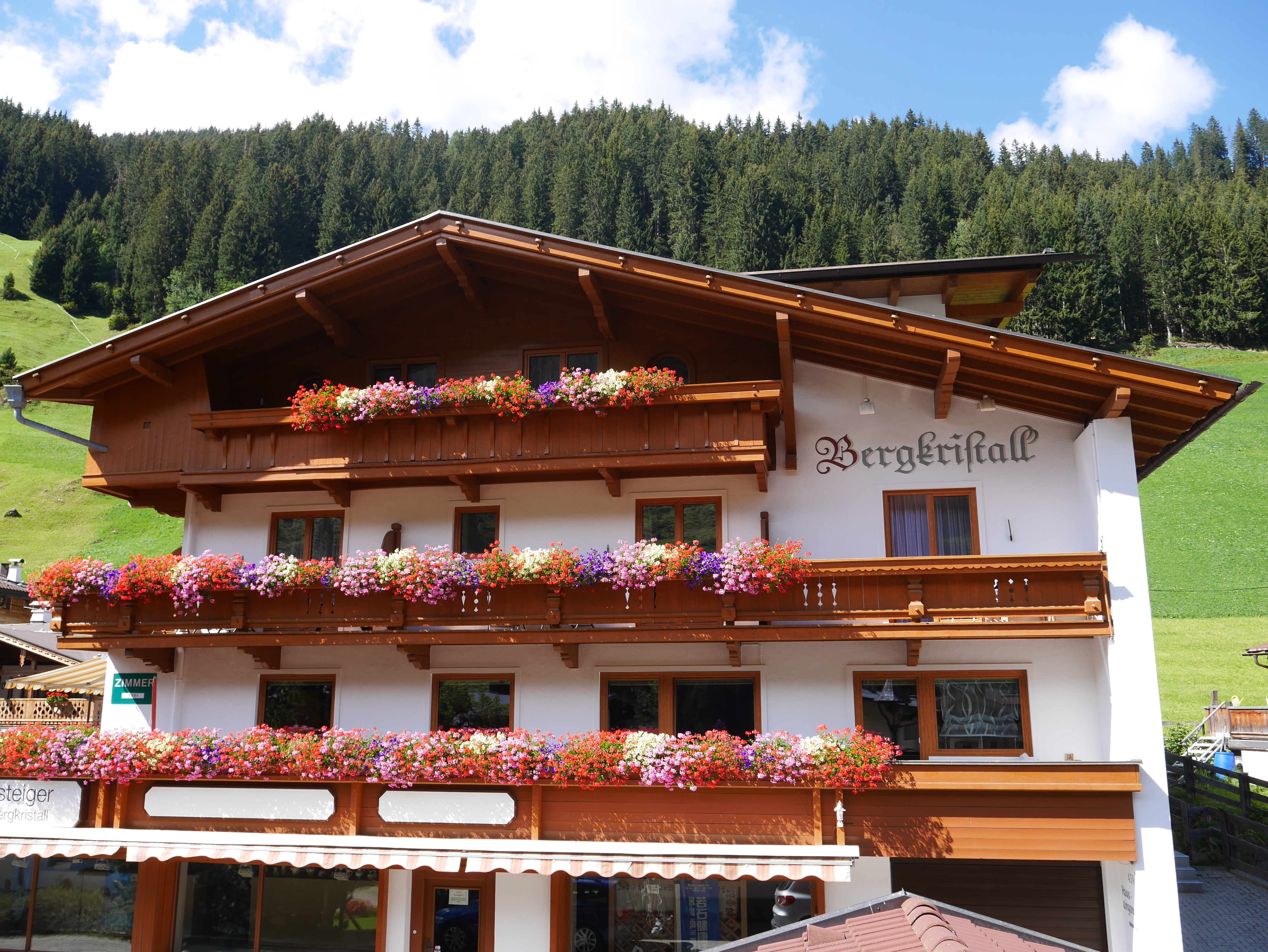 Pensionen - Fulpmes - Bild Sommer - Pension Bergkristall