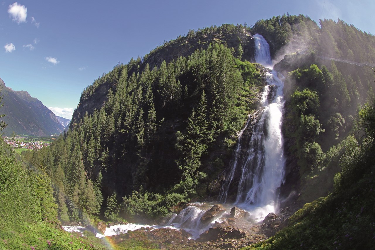 Bio & Reiterhof der Veitenhof Ausflugsziele Höchster Wasserfall Tirols - Stuibenfall