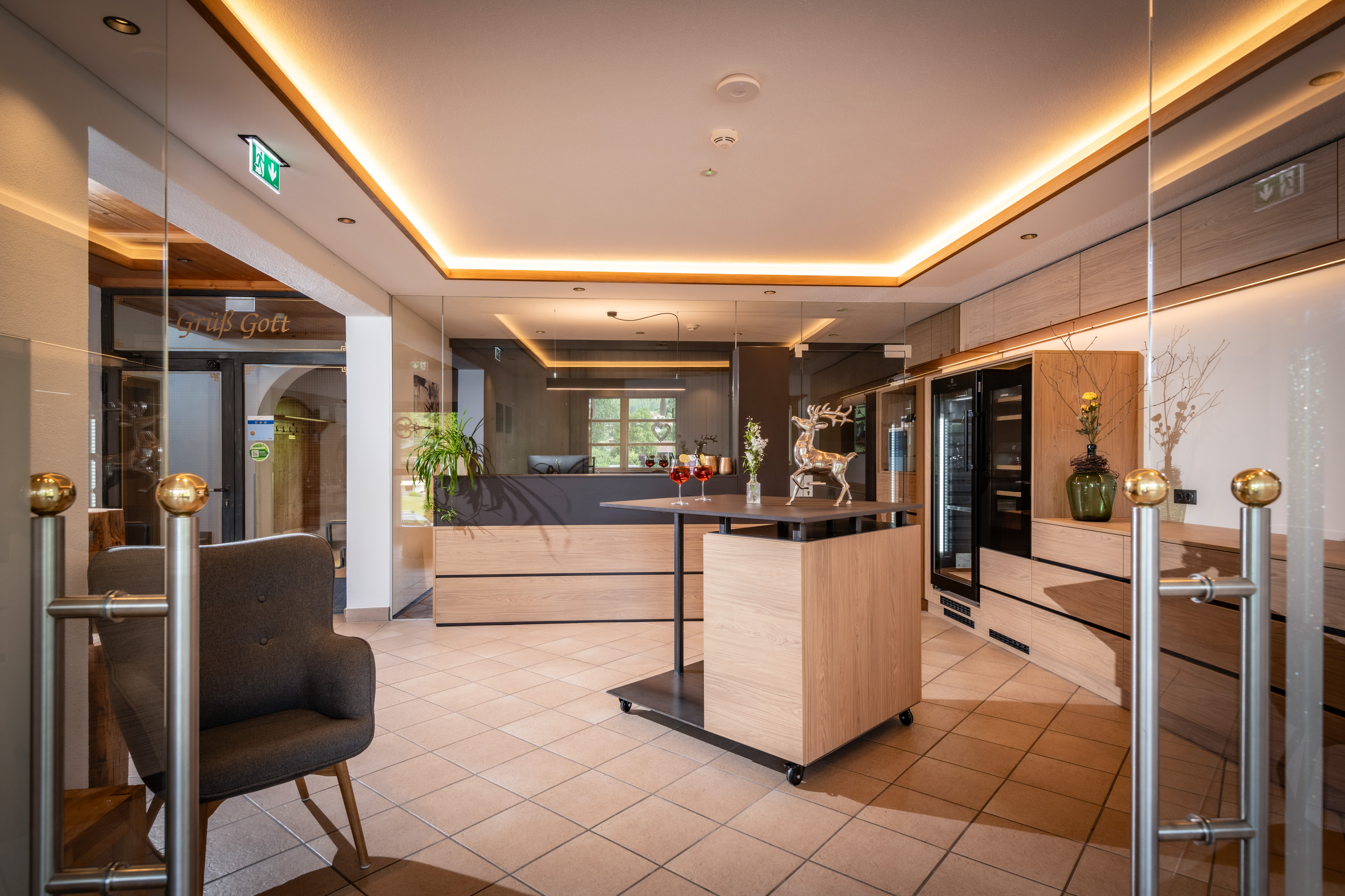 Frühstückspension: Rezeption - Gasthof - Pension Schneerose