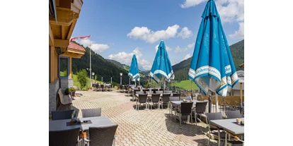 Pensionen - Parkplatz: kostenlos bei der Pension - Alpbach - Unsere Sonnen Terrasse  - Gasthof Schöntal