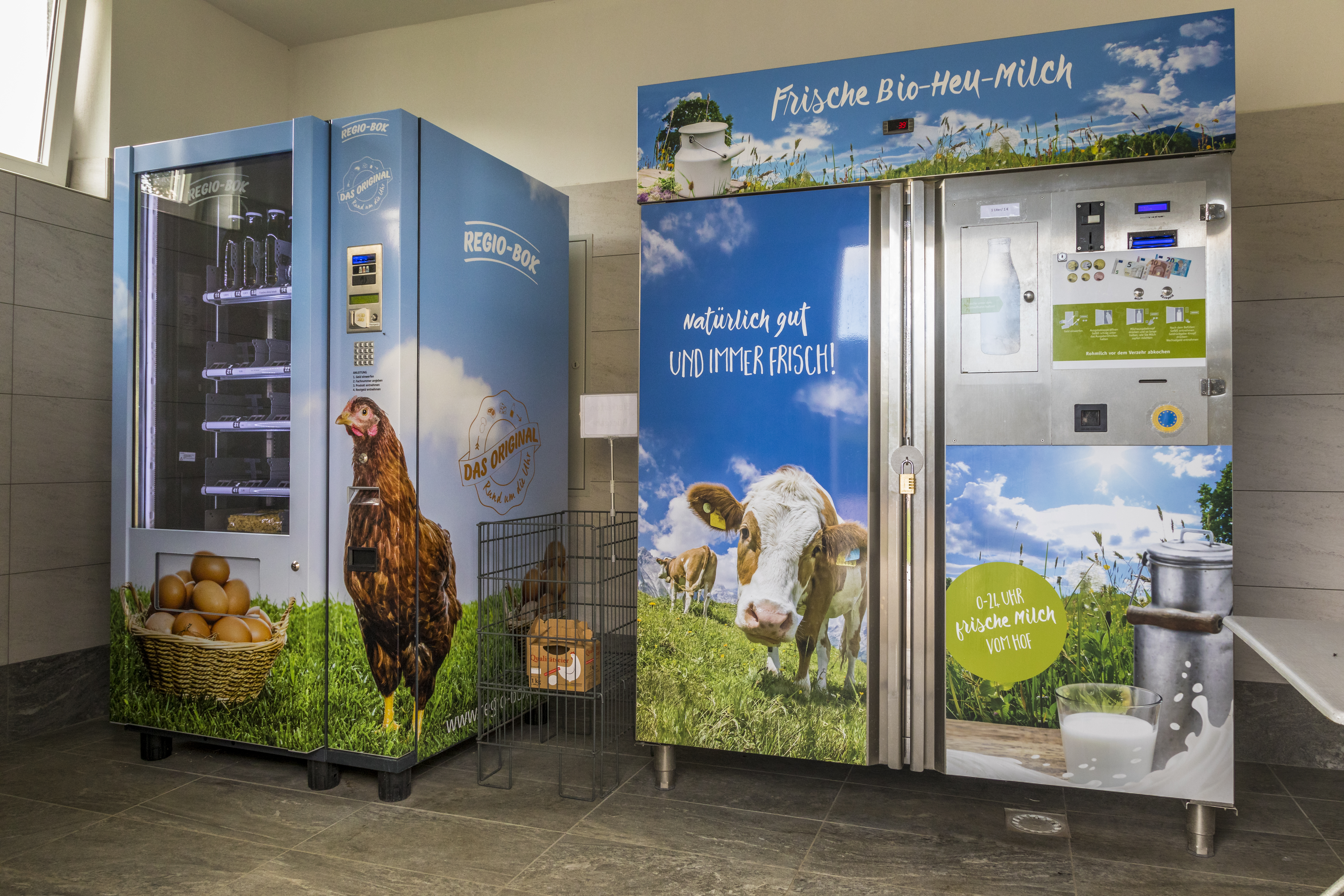 Pensionen - Art der Pension: Privatzimmervermietung - Ennsling - Unsere Freilandeier und Bioheumilch kann  auf unserem Bauernhof gekauft werden. - Bleiwanghof