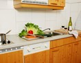 Frühstückspension: Wohnküche in der Ferienwohnung - Pension Faneskla
