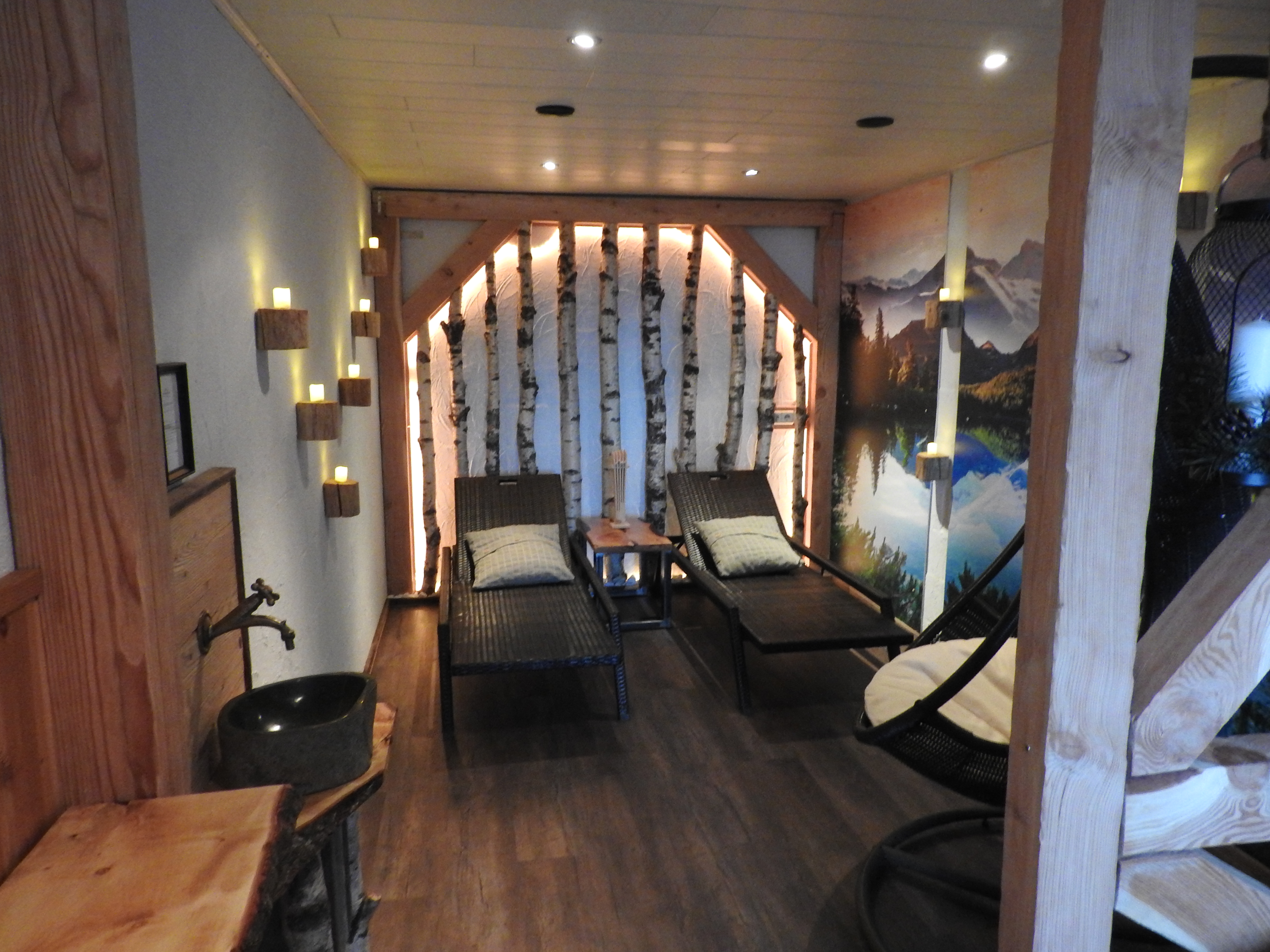 Frühstückspension: Ruheraum Saunabereich  - Ertlschweigerhaus