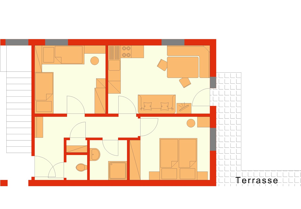 Ferienwohnung Plozner Österreich Kärnten Nassfeld Pressegger See Hermagor Zimmerkategorien Ferienwohnung Typ/A