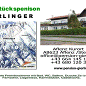 Frühstückspension - Pension Gierlinger ***, Aflenz Kurort/ Steiermark
