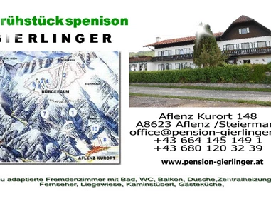 Frühstückspension: Pension Gierlinger ***, Aflenz Kurort/ Steiermark