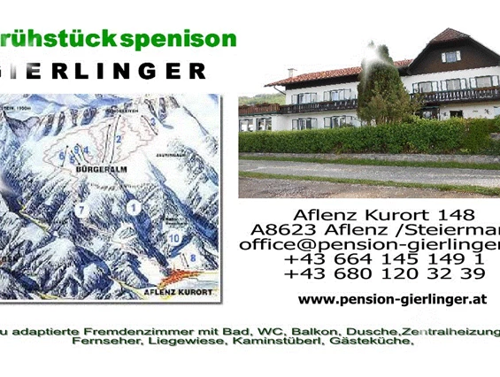 Frühstückspension: Pension Gierlinger ***, Aflenz Kurort/ Steiermark