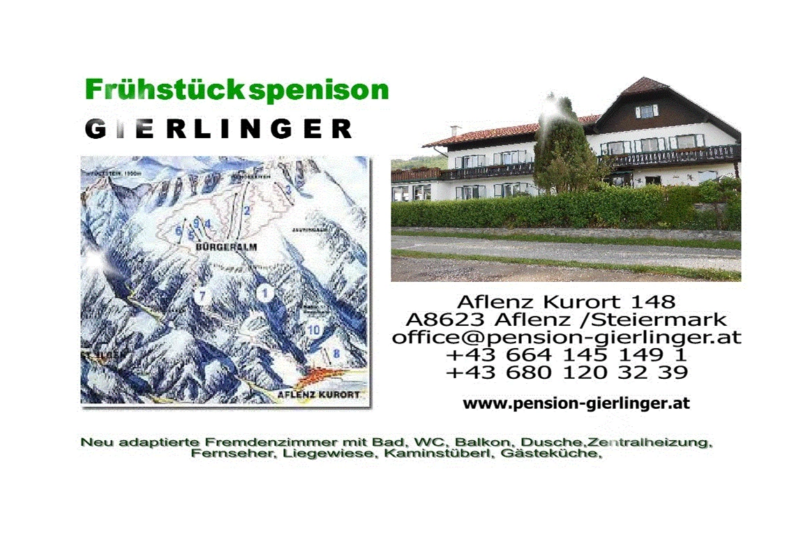 Frühstückspension: Pension Gierlinger ***, Aflenz Kurort/ Steiermark