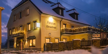 Pensionen - WLAN - Kapfenberg - Außenansicht Winter - Pension Ehrenfried
