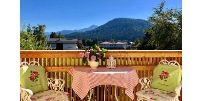 Pensionen - Parkplatz: kostenlos bei der Pension - Seefeld in Tirol - Aussicht app. Harmony - Hannas ALPENGRUSS