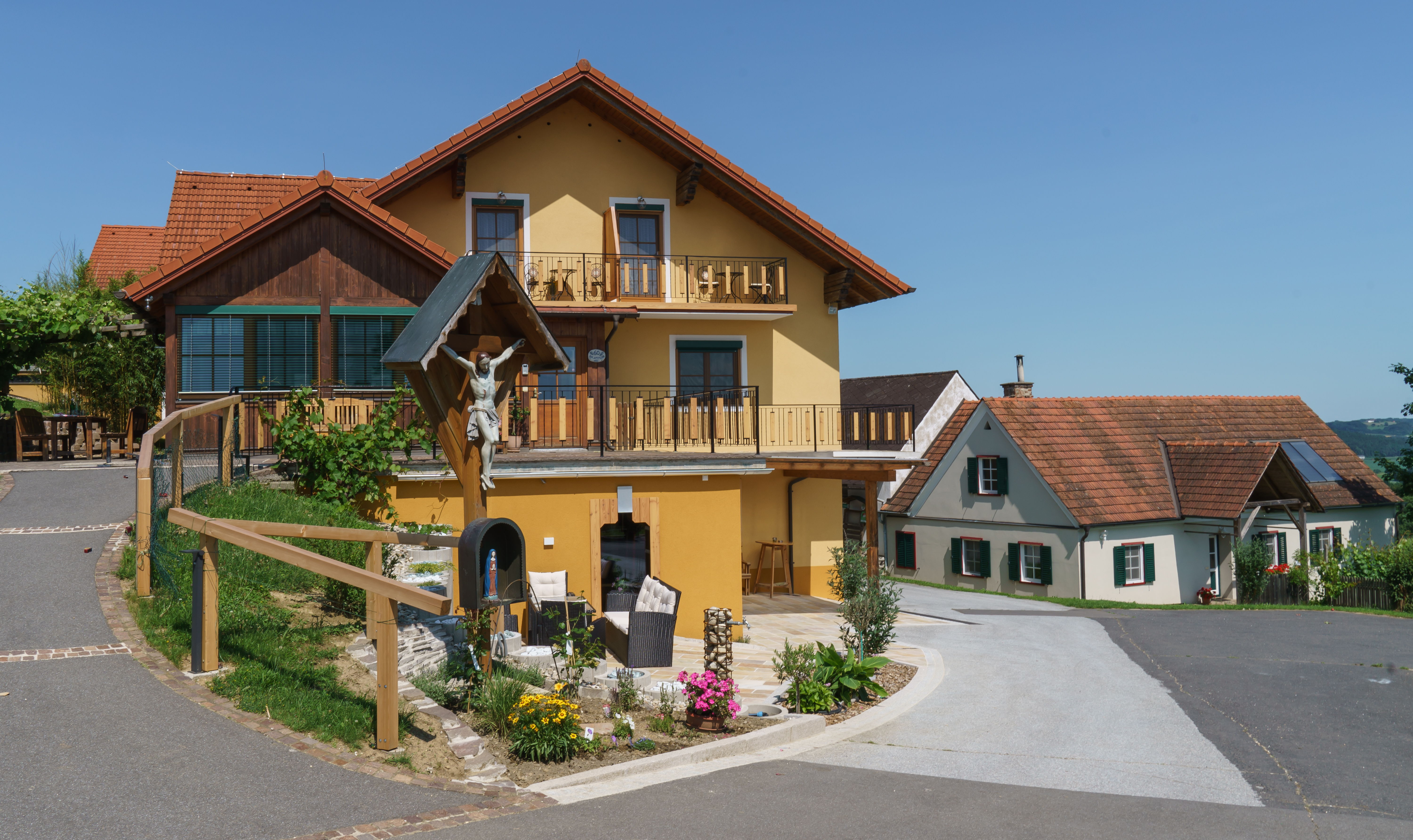 Pensionen - Parkplatz: kostenlos bei der Pension - Bad Waltersdorf - Weinbauernhof Amtmann