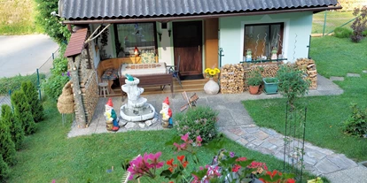 Pensionen - WLAN - Kapfenberg - Blick in den Garten - Frühstückspension Hermine Fraiß