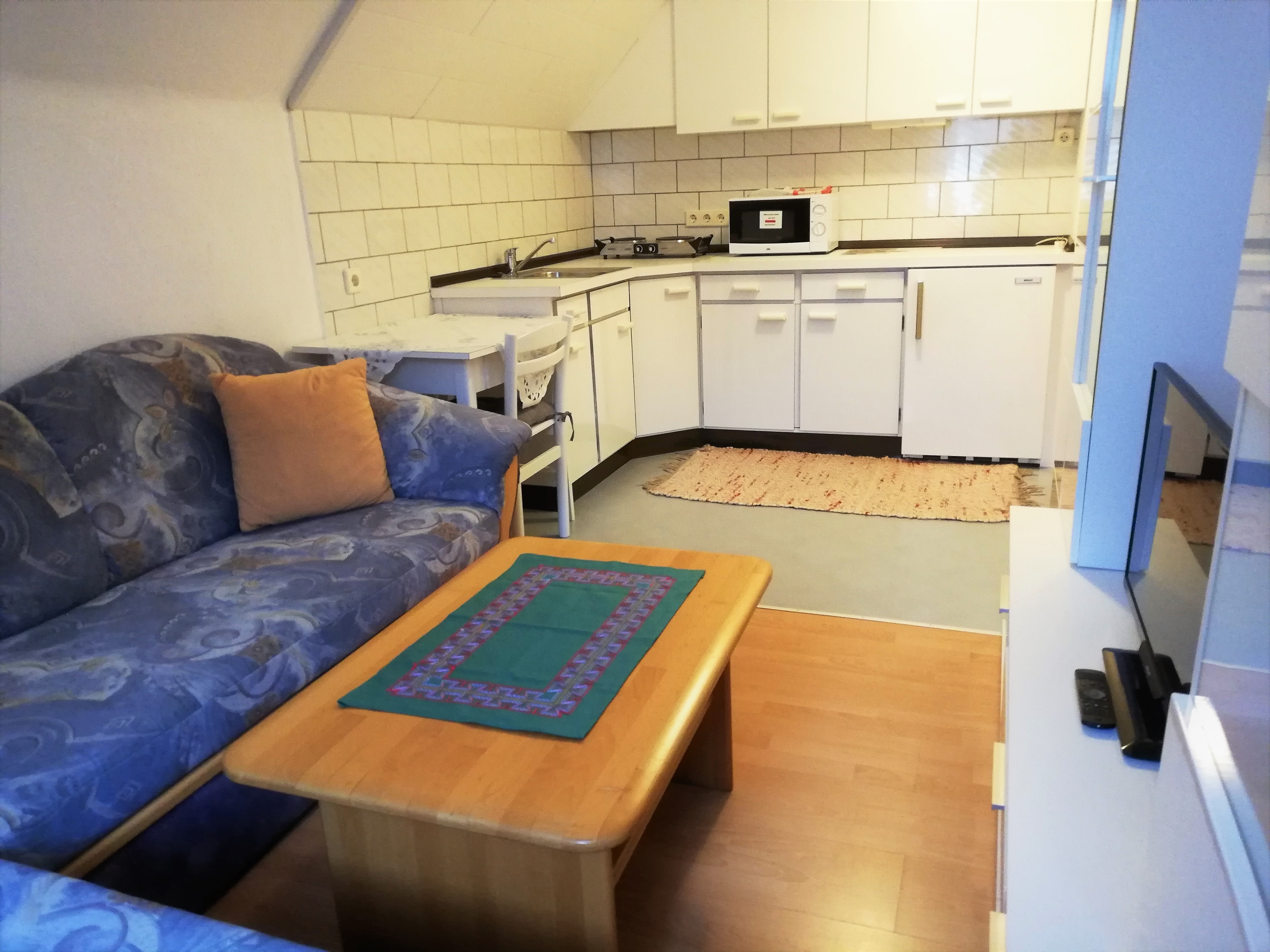 Frühstückspension: Wohnzimmer im Apartment "Panorama" - Frühstückspension Hermine Fraiß