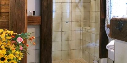 Pensionen - WLAN - Kapfenberg - Dusche mit Fußbodenheizung - Jakobbauer