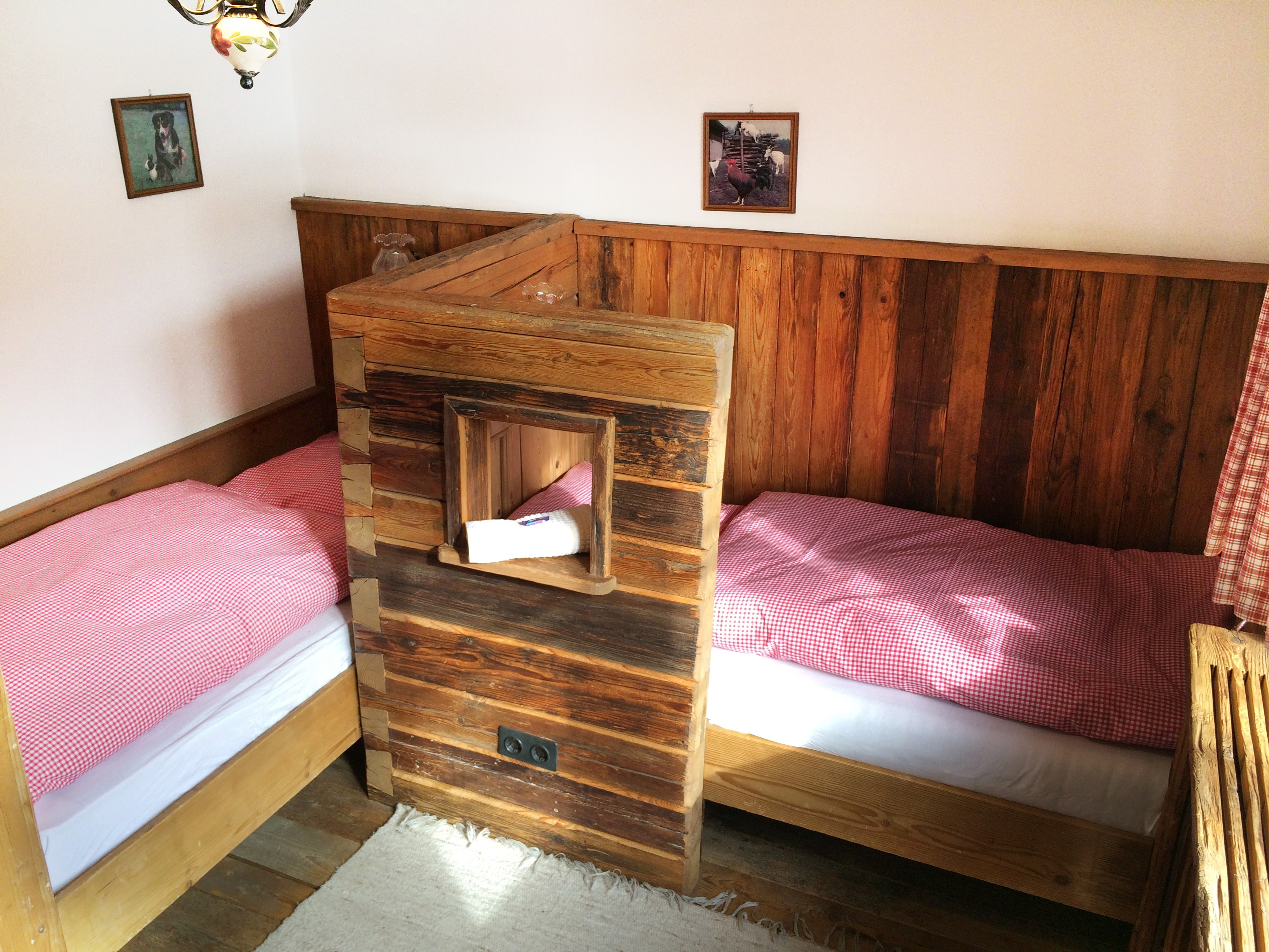 Frühstückspension: Kinderzimmer mit zwei separaten Betten (180 cm und 190 cm) - Jakobbauer