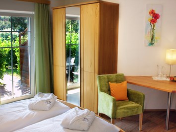 Pension Lammerhof Zimmerkategorien Komfortdoppelzimmer mit Terrasse